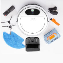 Navigation Robot Vacuum Cleaner, Wi-Fi Connected Mapping and Navigation, Sustained Strong Suction, Self-Adjustable Roller Brush, Slim and Quiet, Cleans Hard Flo